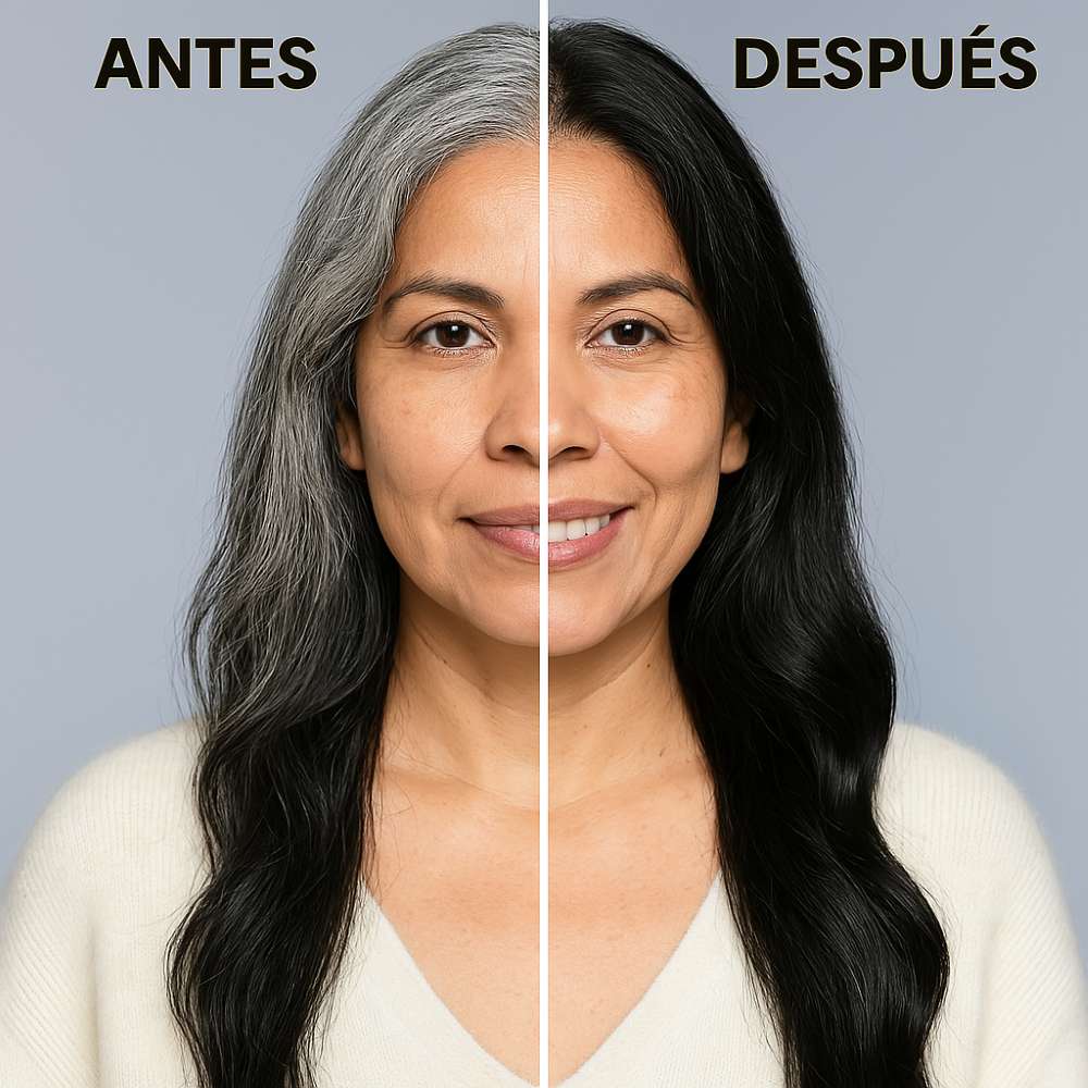 Champú Colorante 3 en 1 - Cubre Canas y Cuida tu Cabello