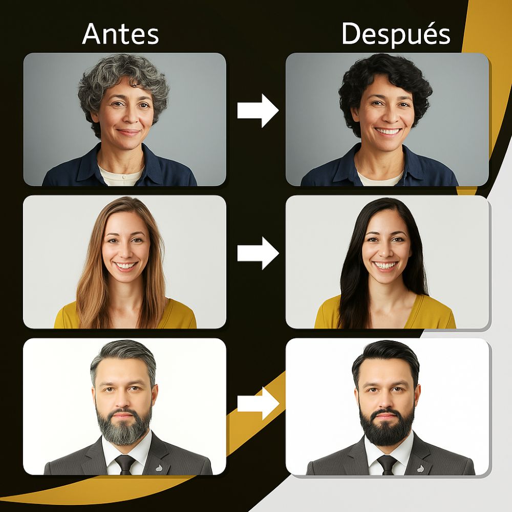 Champú Colorante 3 en 1 - Cubre Canas y Cuida tu Cabello