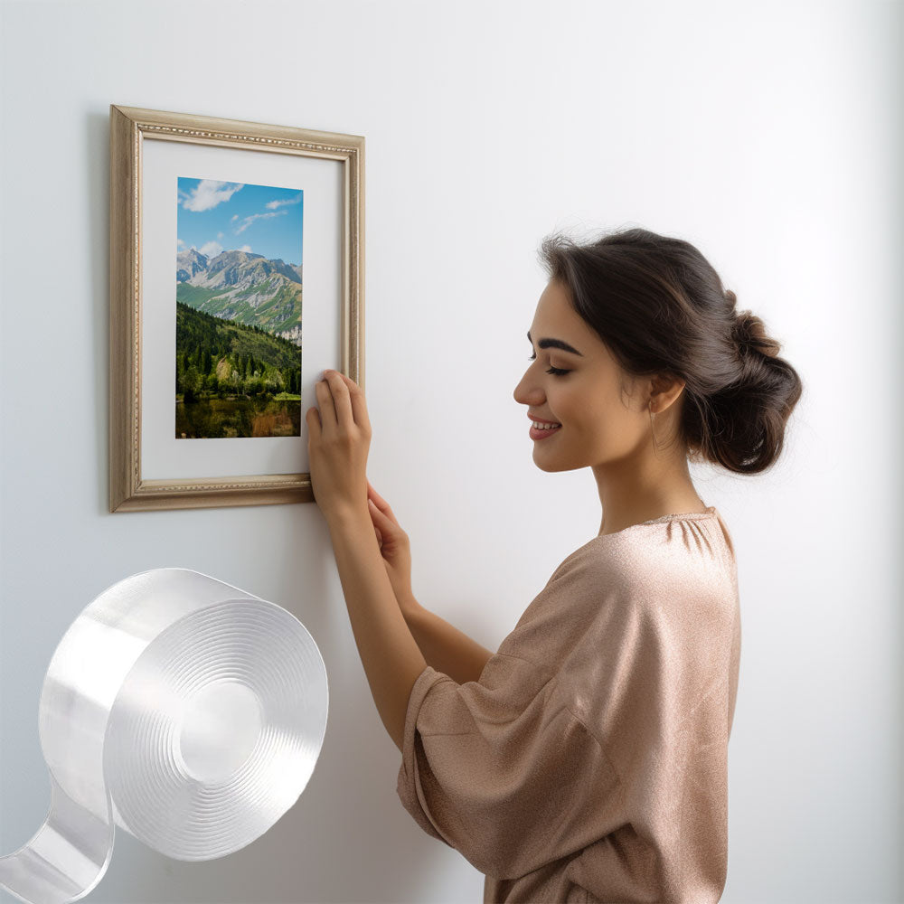 Cinta Nano Adhesiva Transparente de Doble Cara