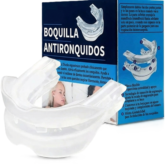 Protector Bucal Anti Ronquidos y Bruxismo (Silicona Moldeable)