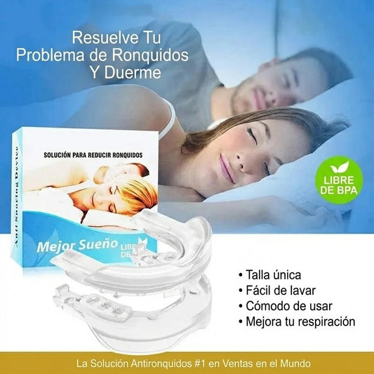 Protector Bucal Anti Ronquidos y Bruxismo (Silicona Moldeable)