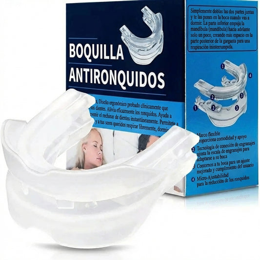 Protector Bucal Anti Ronquidos y Bruxismo (Silicona Moldeable)