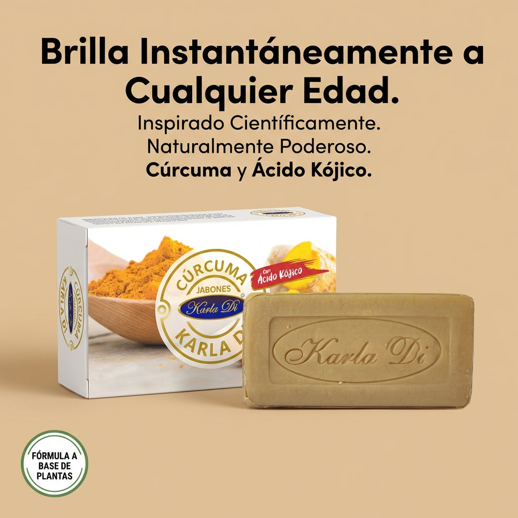 Jabón Cúrcuma + Ácido Kójico para Manchas y Tono Uniforme
