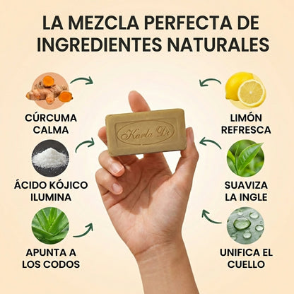 Jabón Cúrcuma + Ácido Kójico para Manchas y Tono Uniforme
