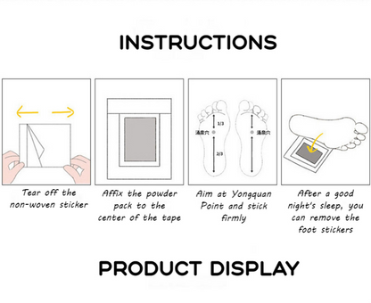 Parches Relajantes para Pies con Artemisa (10 pares) – Descanso Nocturno