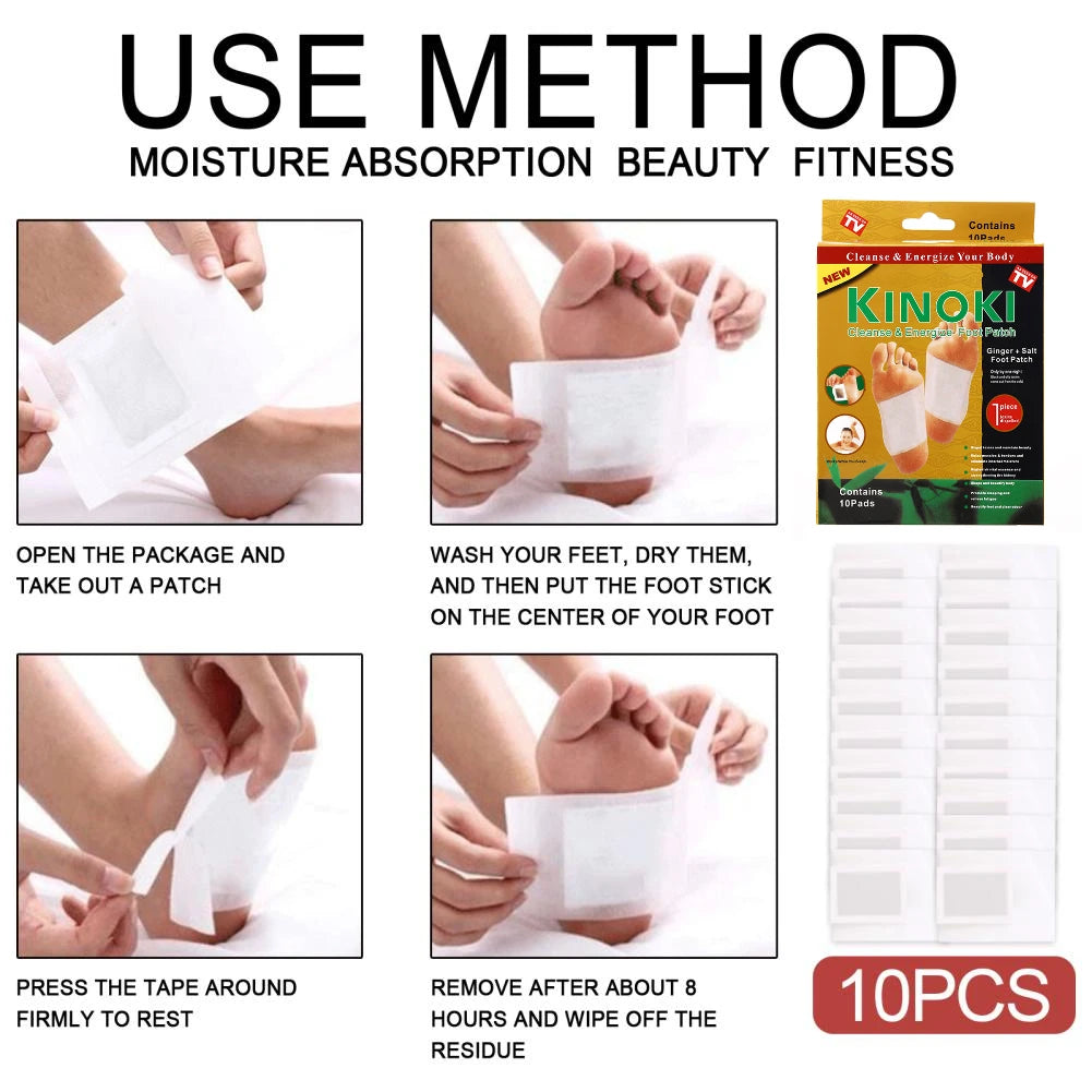 Parches Relajantes para Pies con Artemisa (10 pares) – Descanso Nocturno