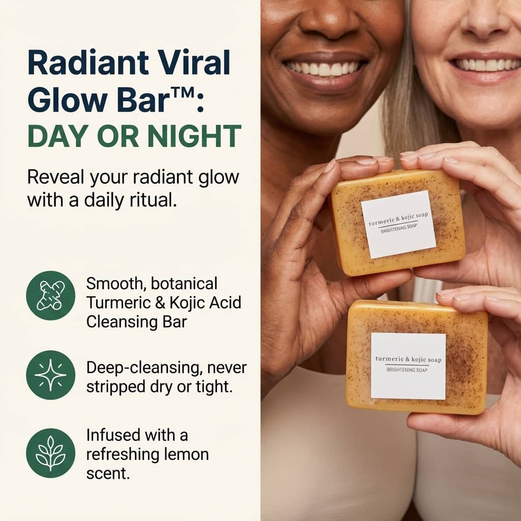 Turmeric + Kojic Acid Glow Soap Bar (Face & Body)