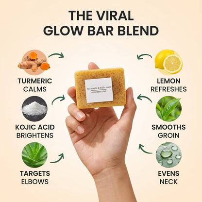 Turmeric + Kojic Acid Glow Soap Bar (Face & Body)