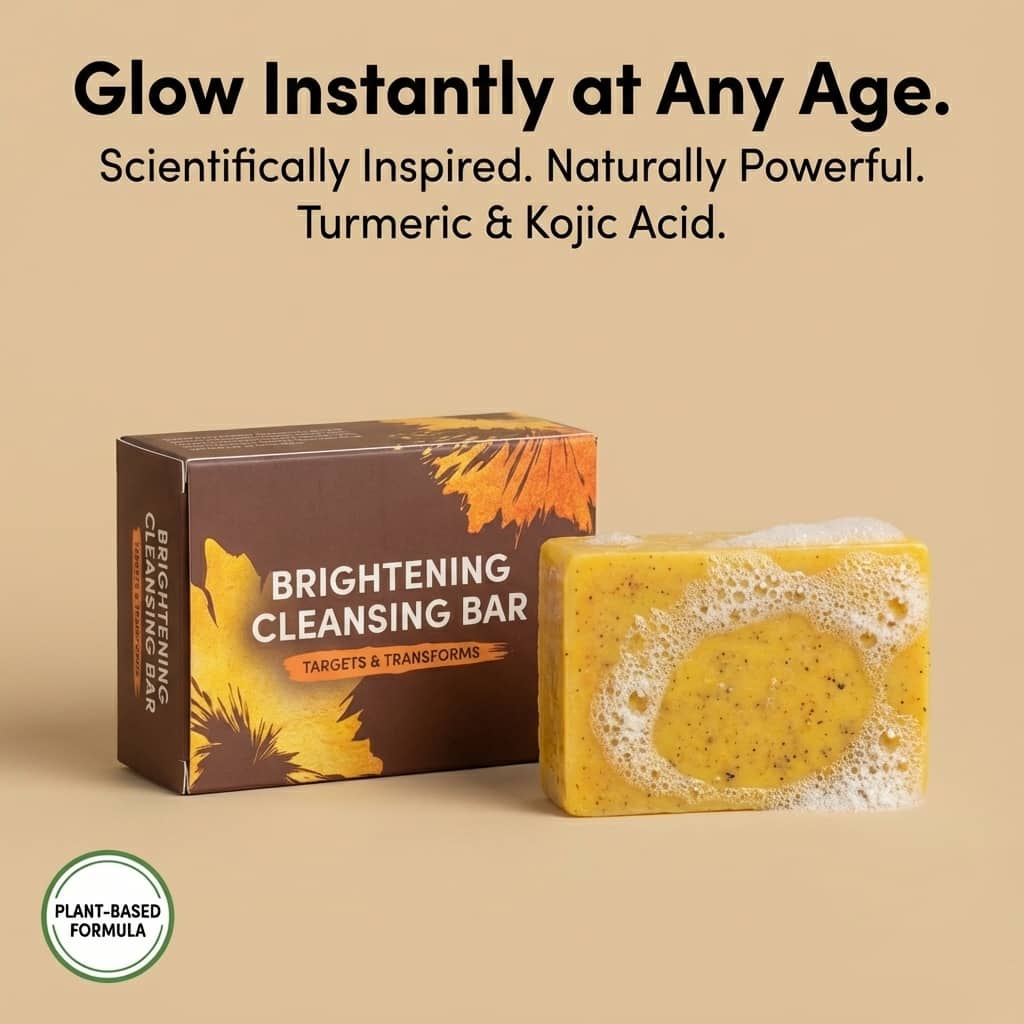Turmeric + Kojic Acid Glow Soap Bar (Face & Body)